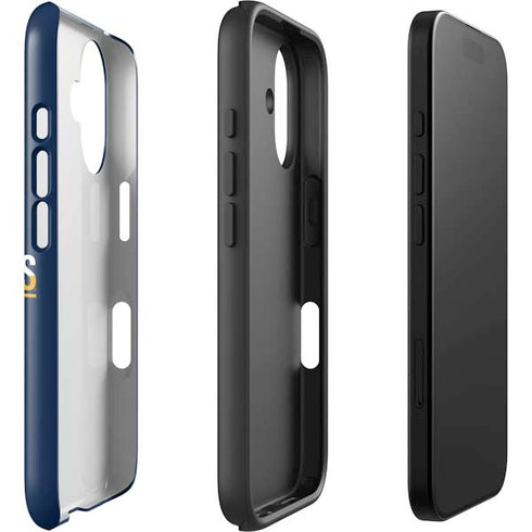 West Virginia University Blue Wood Floor iPhone 16 Impact Case